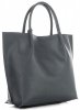 Bőr táska shopper bag Vittoria Gotti szürke V355